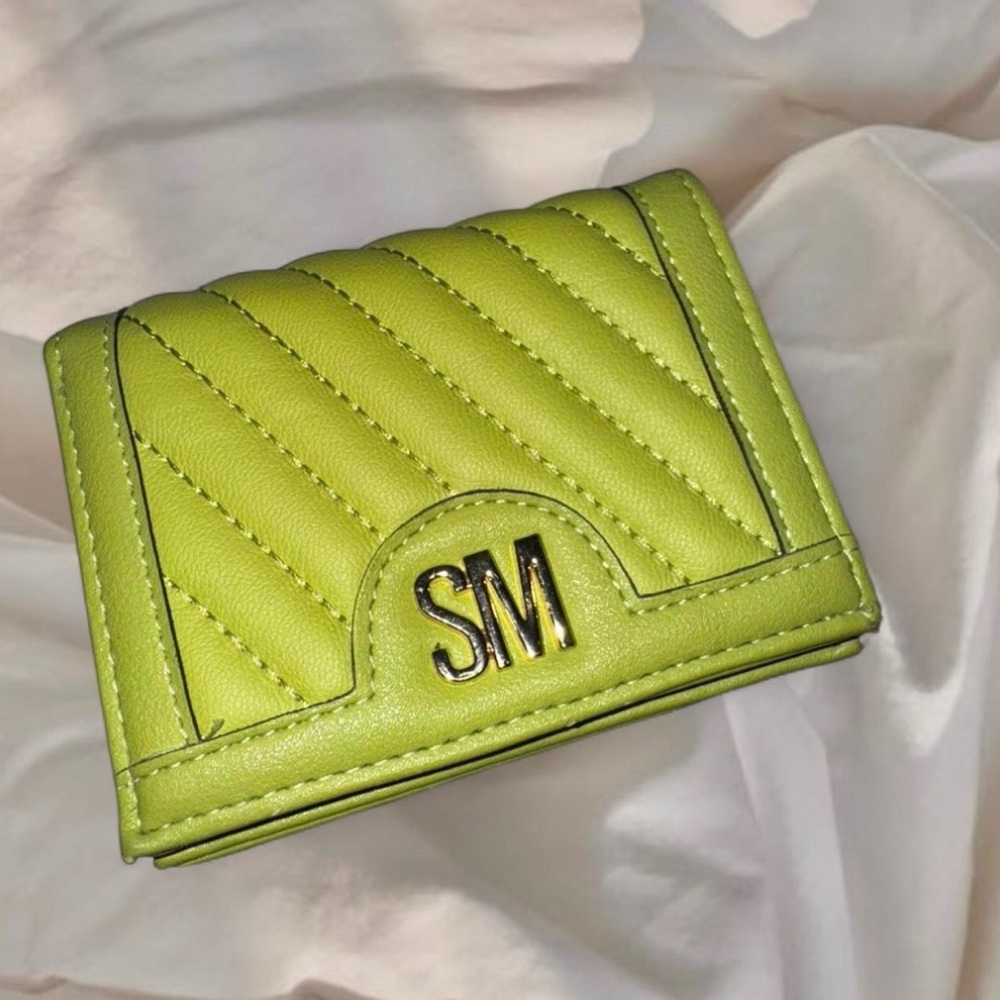 Lime Green Quilted Women's Wallet